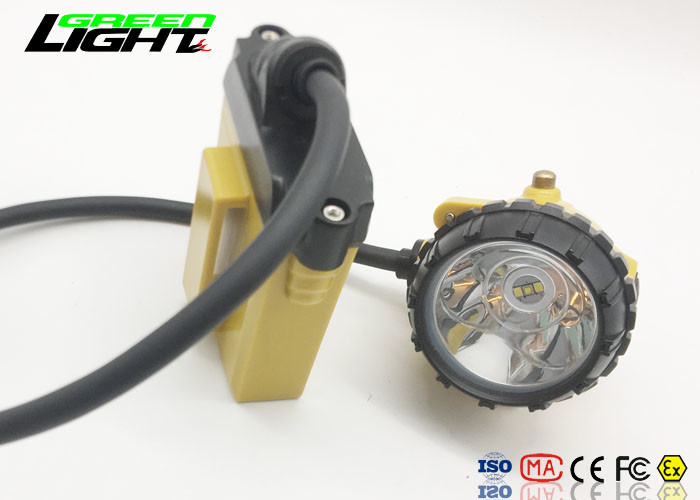 Luz conduzida recarregável impermeável do capacete de segurança Ip68, farol conduzido poder superior para correr