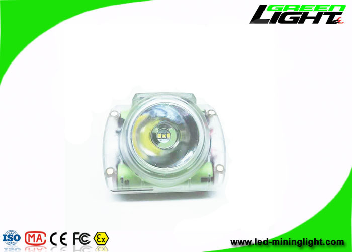 Luzes de mineração led transparentes 13000 lux sem fio IP68 à prova d'água Cree led com tela OLED farol mineiro