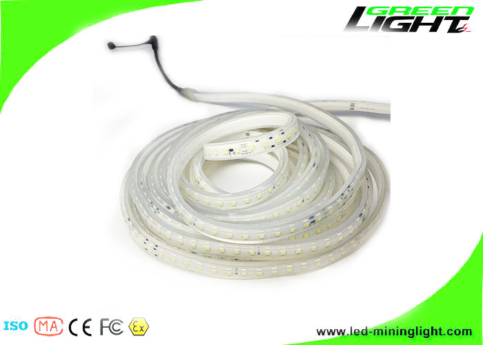 Luzes de tira conduzidas exteriores do IP 68 impermeáveis flexíveis brilhantes fortes das luzes de tira SMD do diodo emissor de luz do silicone 5050 DC24V/36V
