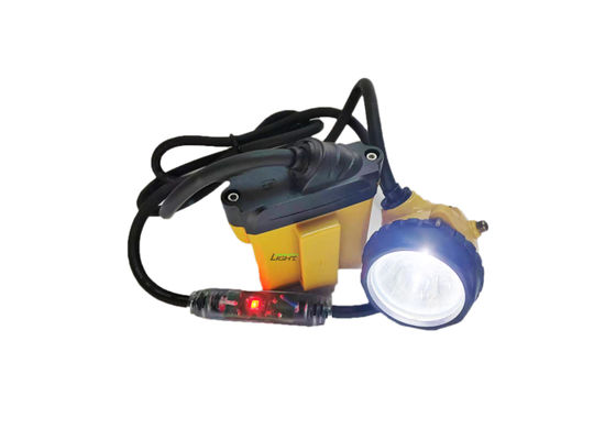 10.4Ah bateria de iões de lítio recarregável mineiros lâmpada de capacete IP68 à prova d'água 3W lâmpada de tampa de mineração com luz SOS